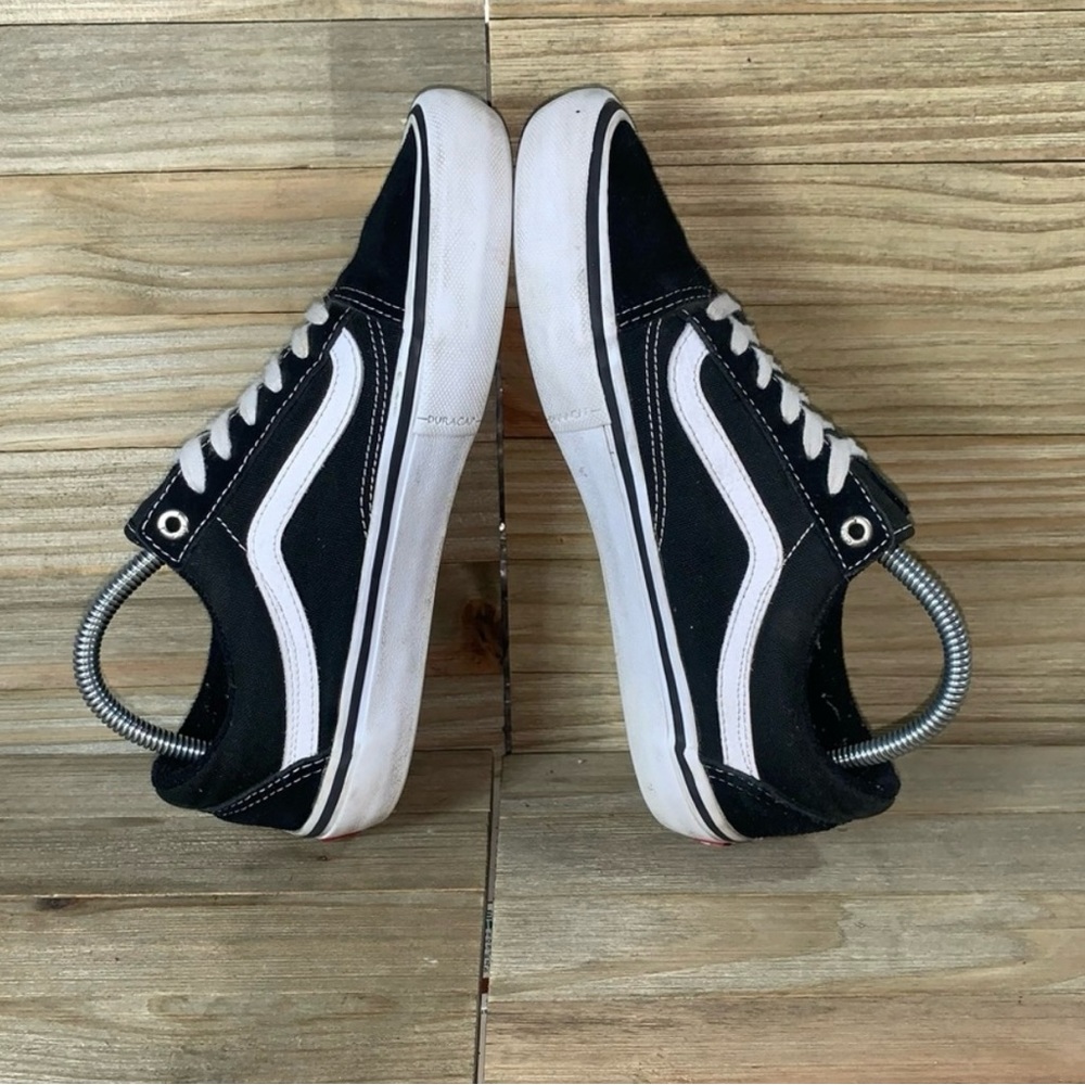 Vans Oldskool pro Skate shoes black white sneakers women's size 7.5 Men's 6 - Picture 4 of 5